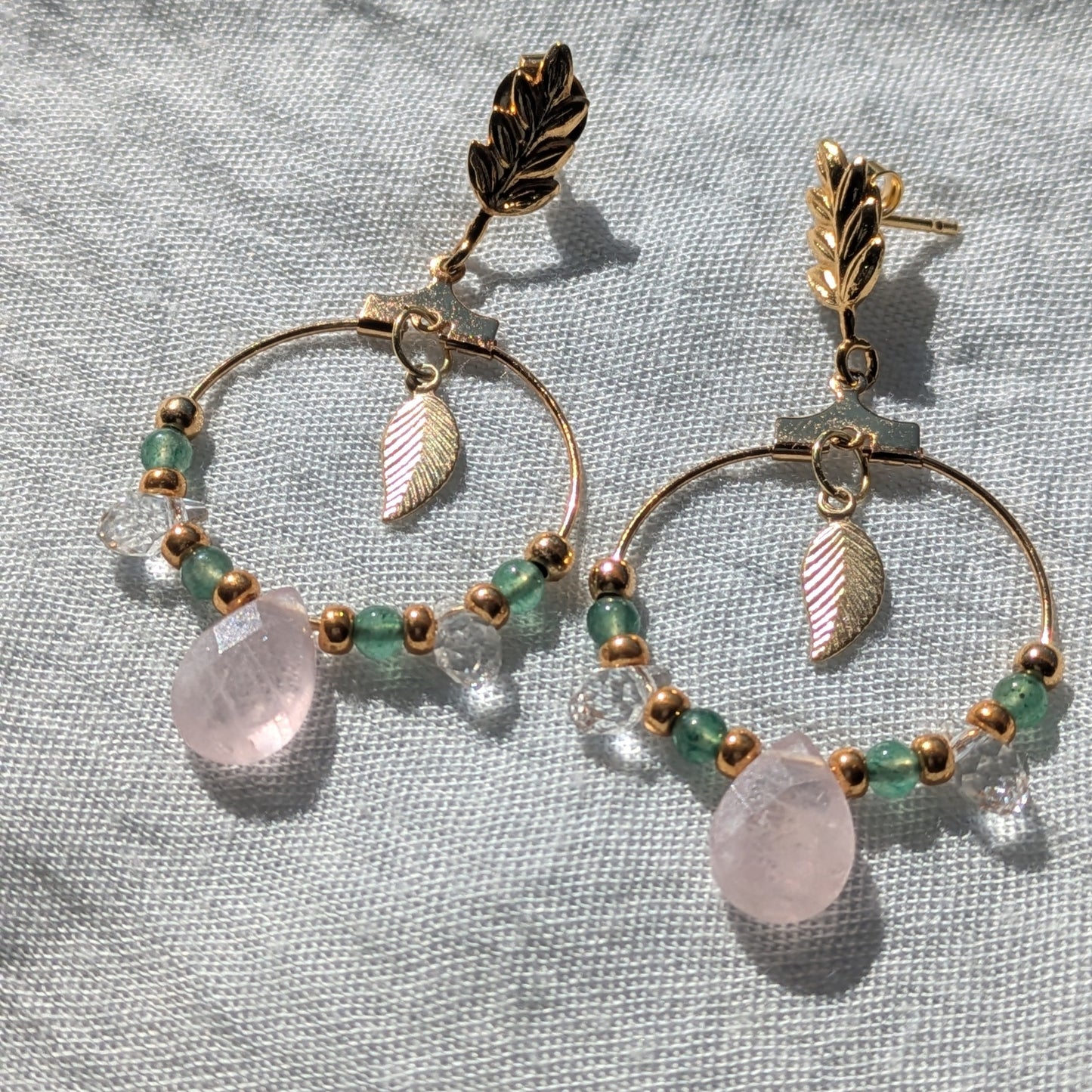 Boucles d'Oreilles Eidtion limitée été 2025 feuillage d'Eté