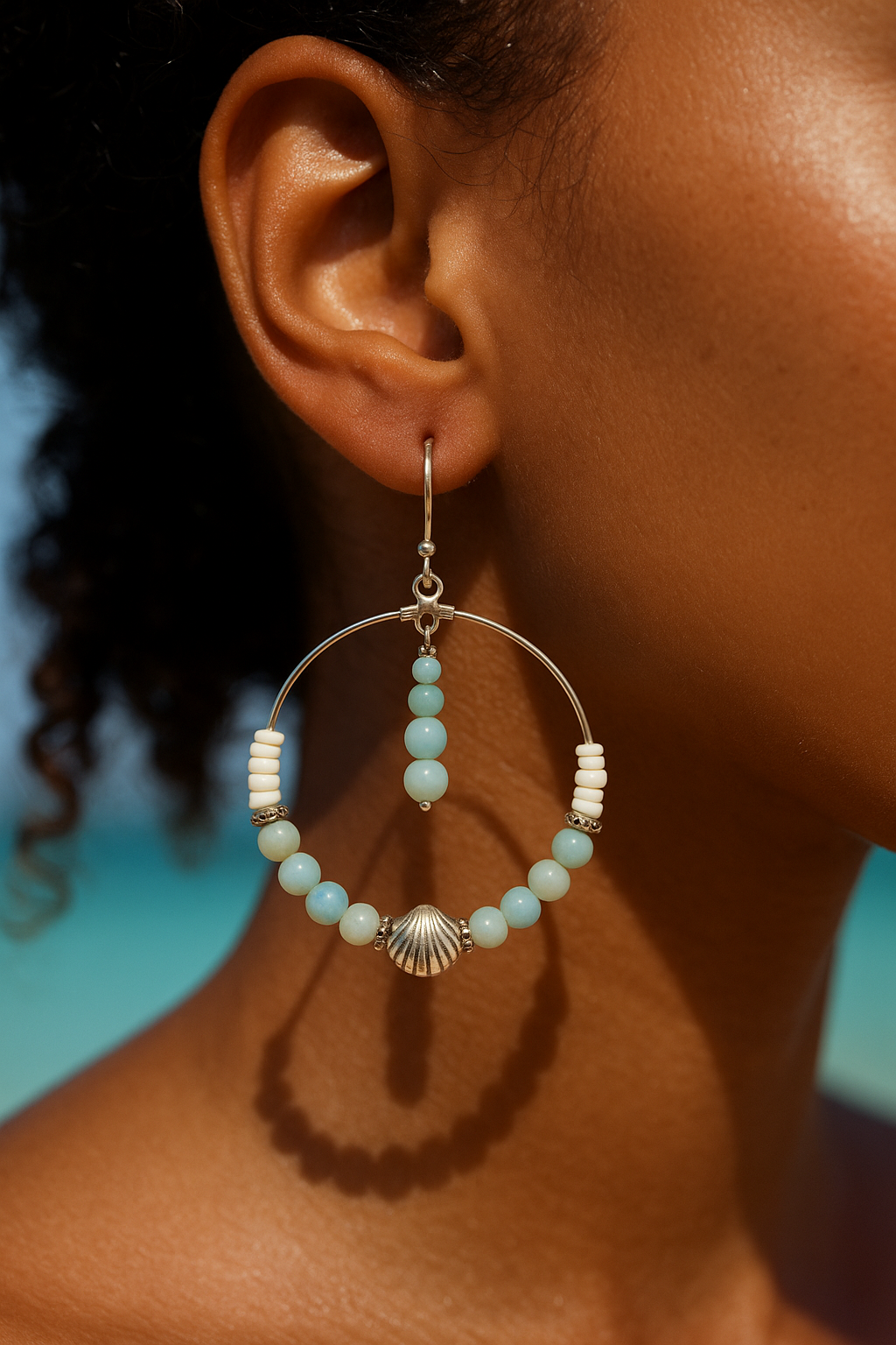Boucles d’oreilles “Éclats du lagon”