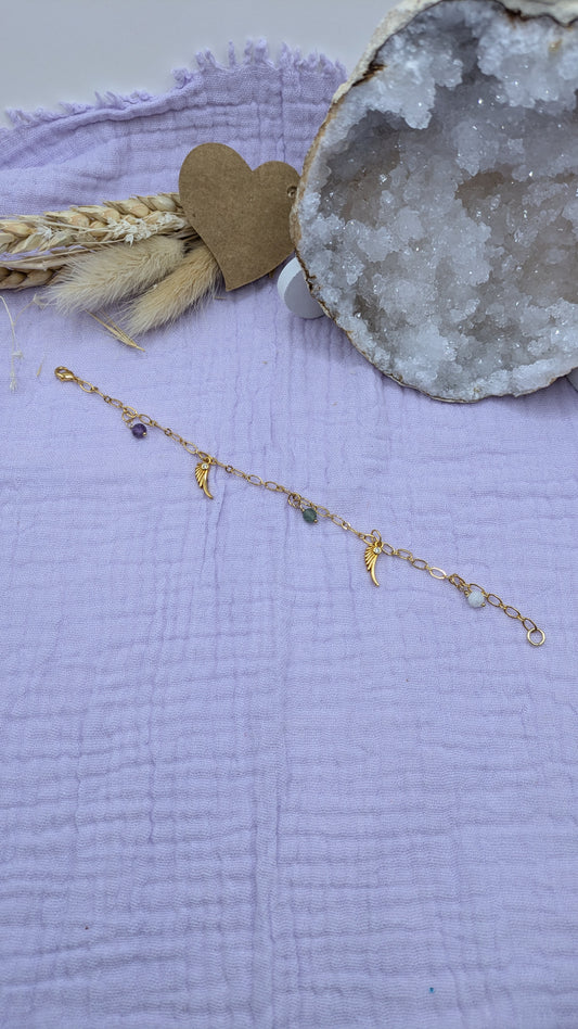 Bracelet "Ailes d'Ange" – Éclat et protection