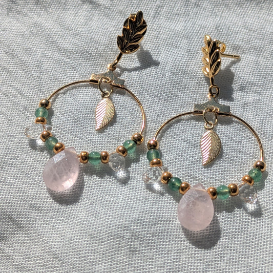 Boucles d'Oreilles Eidtion limitée été 2025 feuillage d'Eté