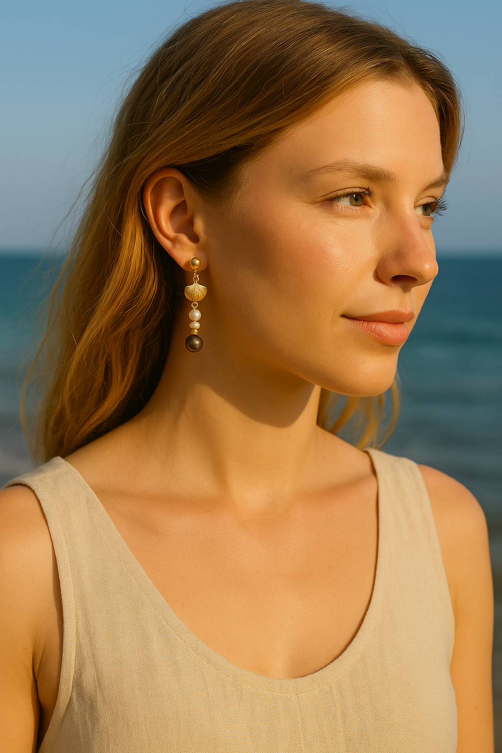 Boucles d'oreilles Tahiti - Eclat du Lagon
